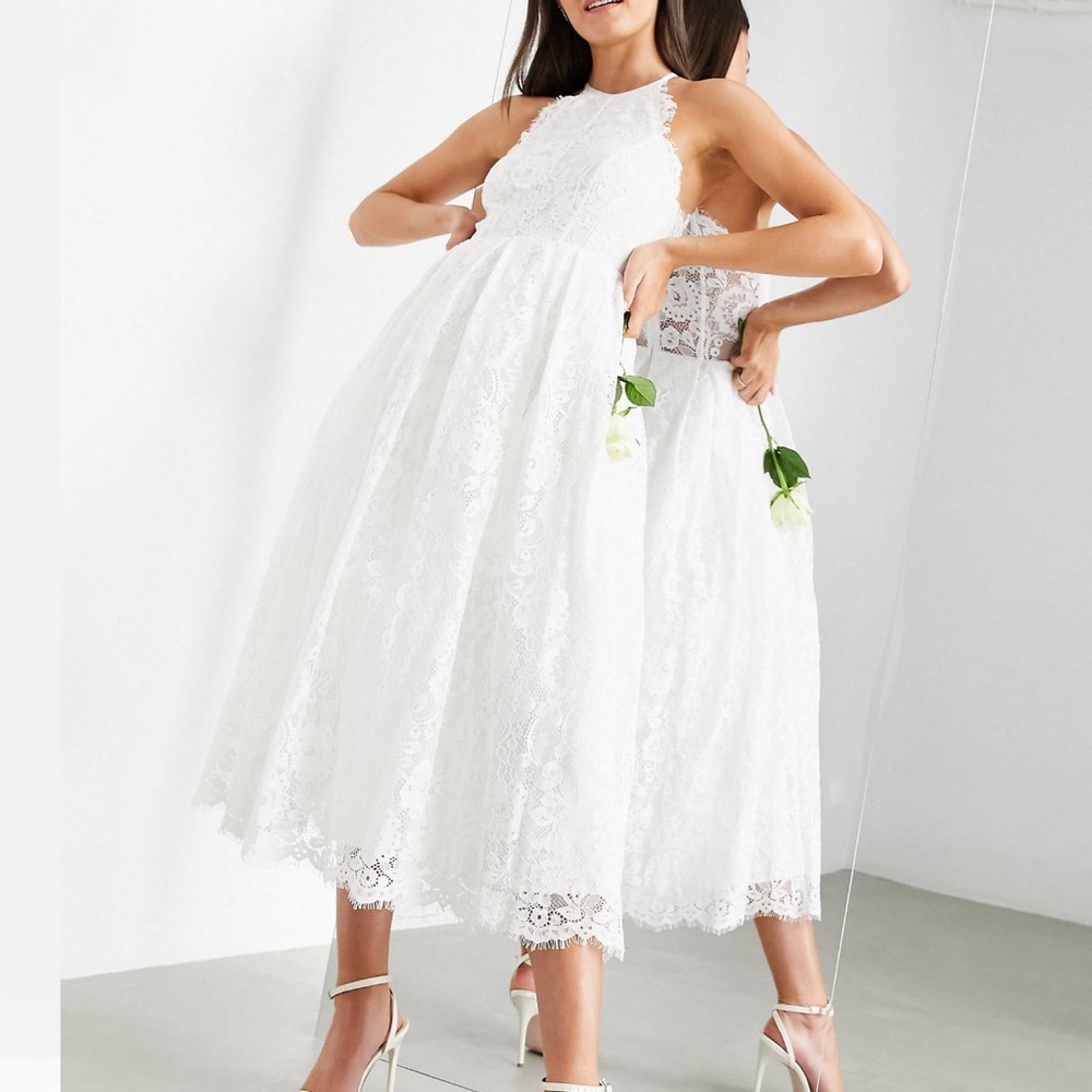 White Midi dress by ASOS EDITION